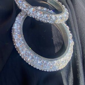 2 bangle bracelet Swarovski crystals